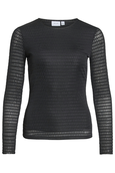 Vila vilarine o-neck l/s top - noos